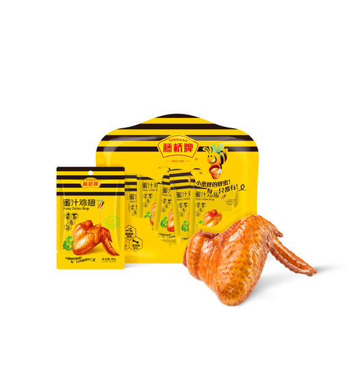 藤桥牌蜜汁鸡翅228g：开袋即食 蜜汁香甜 肉质饱满 休闲零食 商品图4
