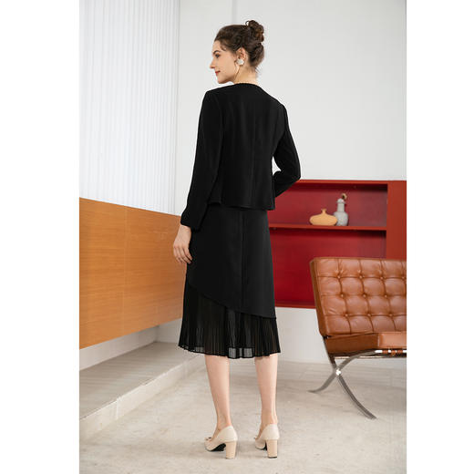 司歌修身职业外套长袖显瘦弹力B901083X 商品图3