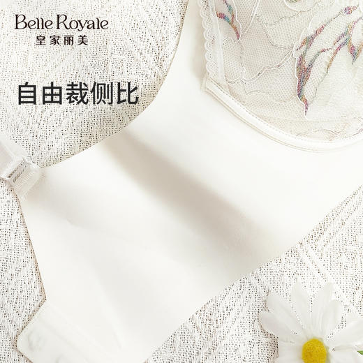 皇家丽美新款刺绣无钢圈文胸小胸聚拢B罩杯女士内衣WW2F12-3 商品图3
