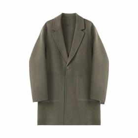 【断码清仓】HX 秋冬季长款双面呢大衣Y113340017102