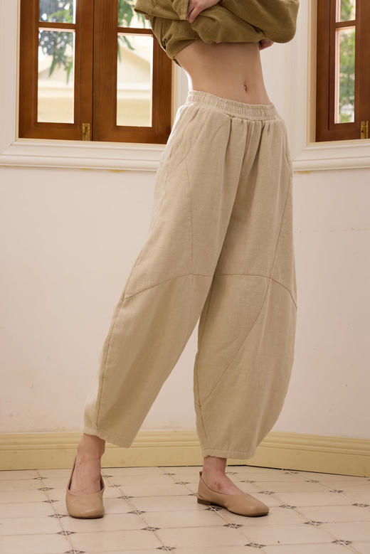 2024秋冬新款禅修灯笼加绒裤——清锦 商品图1