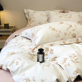 自然醒秋冬款环保纯棉磨毛四件套床单被套枕套床上用品秋冬四季通用套件KY