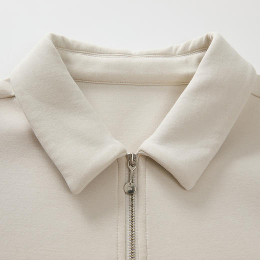 谜底大廓形衬衫长袖女2024冬新品BF风宽松后背印花衬衣244MC1664 商品图3