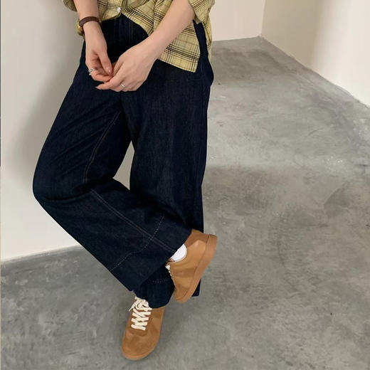 【顺丰包邮】72041 洛诗琳高级感真皮德训鞋2024全真皮低帮休闲鞋331A 商品图2