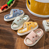 【22款！简约防滑卡通棉布亲子拖鞋】宝宝春秋室内居家用男童女童亚麻拖鞋四季儿童拖鞋 商品缩略图1