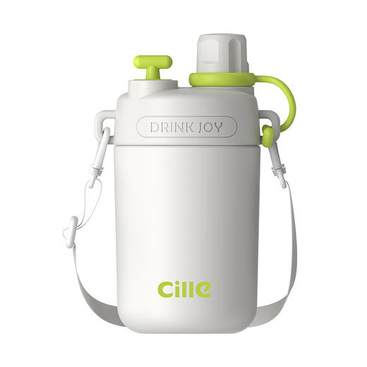 【希乐保温杯❗️可爱带吸管运动水壶】饮水新潮流，高颜值316不锈钢，强力锁温，长效保温一整天，双饮水杯儿童水杯L 商品图4