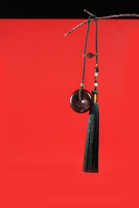 GJXJ0100-1°释然/紫檀平安扣挂件