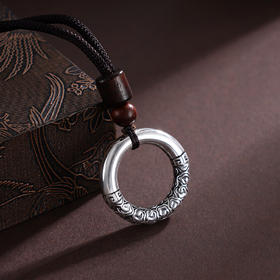 子佩集S990银【祥云瑞安】套链【CD0517】纯银仿古项链2409