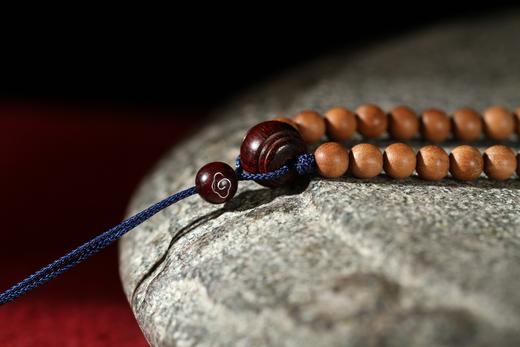 DQ0104°紫檀杏叶平安扣+老山檀香挂件 商品图6