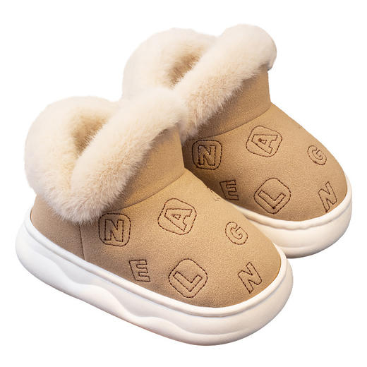 【儿童加绒加厚防滑保暖雪地靴子】冬季新款男童女童二棉鞋可外穿棉鞋 商品图4