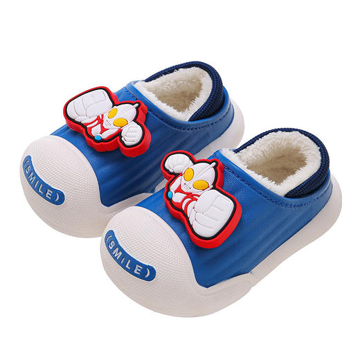 【奥特曼儿童保暖棉拖鞋】秋冬季保暖加绒棉套防水大中小童亲子小孩棉鞋 商品图4