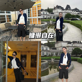 新品上身 | 蓝白撞色，简约时髦层次穿搭的灵动交映~