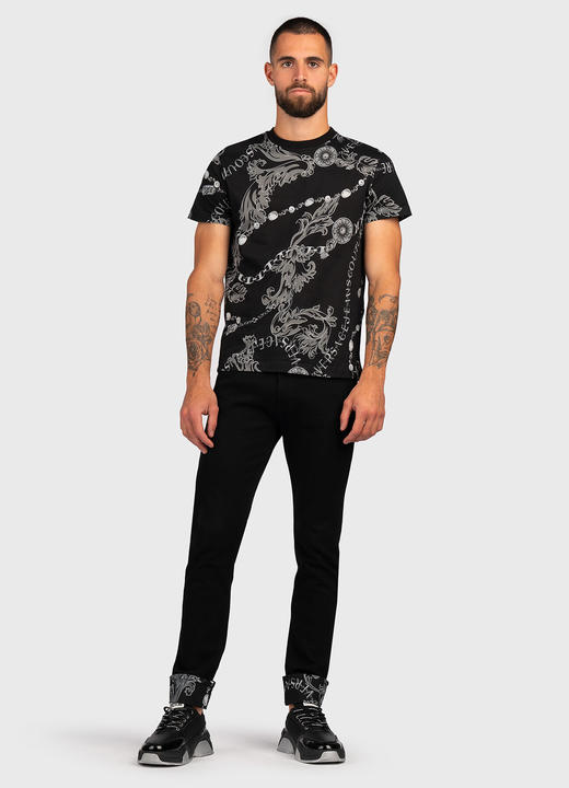 【超惠秒】Versace 范思哲 裤脚太阳花标志印花 男士弹棉休闲牛仔长裤 11773 商品图2