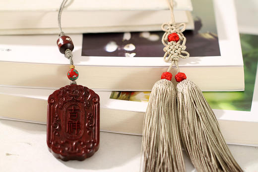 GJXJ0093°如意小叶紫檀手把件挂件 商品图2