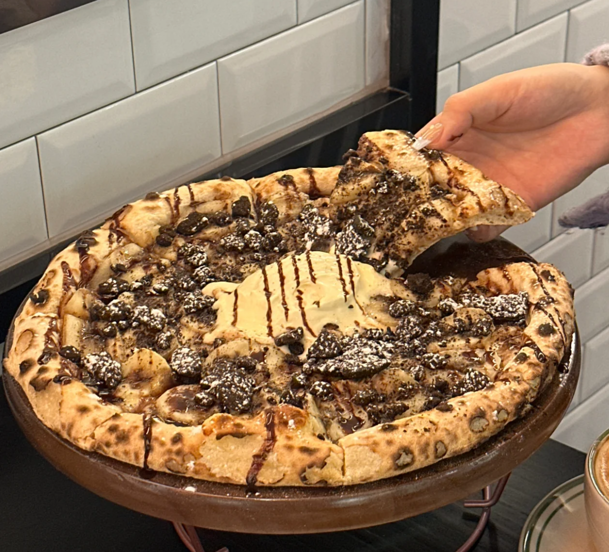 巧克力香蕉披萨