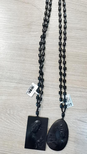 AZ1825B02°观音小叶紫檀项链挂件