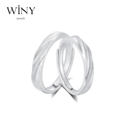 Winy999足银纱梦对戒送女友闺蜜节日生日礼物 商品图6