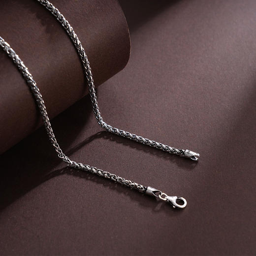 子佩集S925银仿古项链【YFXL029-22】纯银素银2409 商品图3