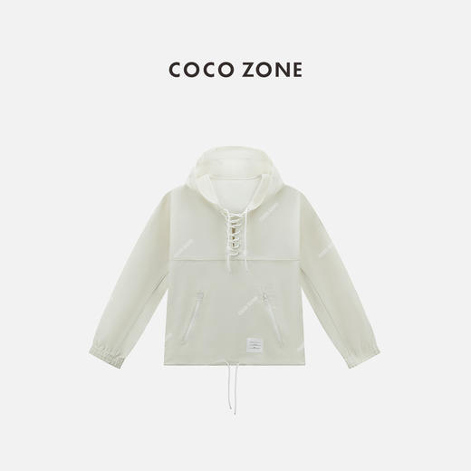 COCO ZONE 经典连帽卫衣休闲百搭系带套头长袖外套24C60085 商品图0