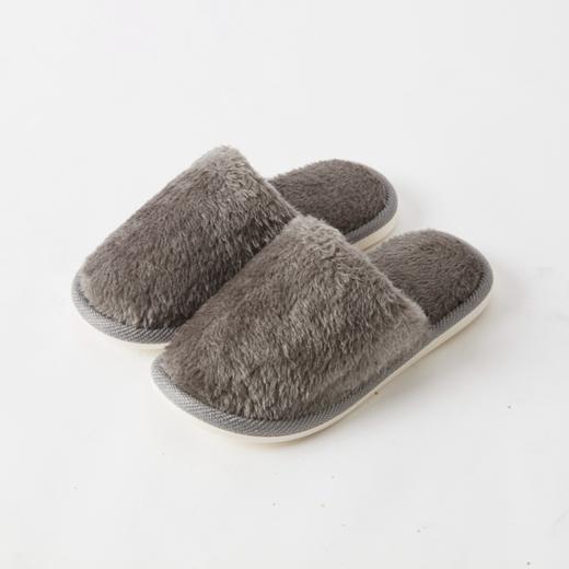 儿童素色毛绒拖鞋 商品图1