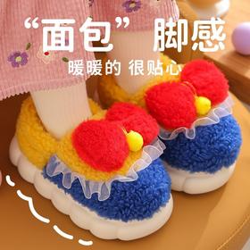 【萌趣可爱保暖加绒加厚防滑棉拖鞋】冬季儿童包跟亲子棉鞋中大童室内女孩棉拖