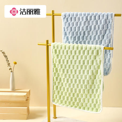 洁丽雅毛巾成人家用吸水不掉毛洗澡用情侣珊瑚绒大面巾洗脸毛巾女 商品图1