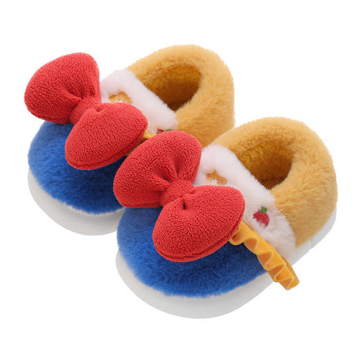 【可爱蝴蝶结包跟棉拖鞋】儿童棉鞋保暖加绒女童棉拖鞋包头宝宝毛毛鞋冬 商品图4