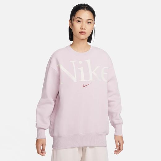 Nike/耐克卫衣女秋新款运动休闲印花宽松圆领薄绒套头衫FN3655-019 商品图0