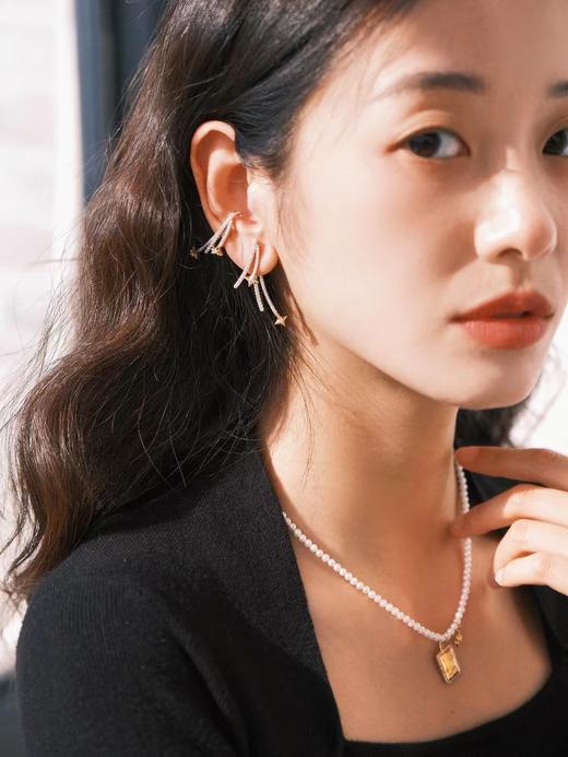 品牌正品许愿星光小方牌施华洛姆贝珍珠小米项链 商品图3