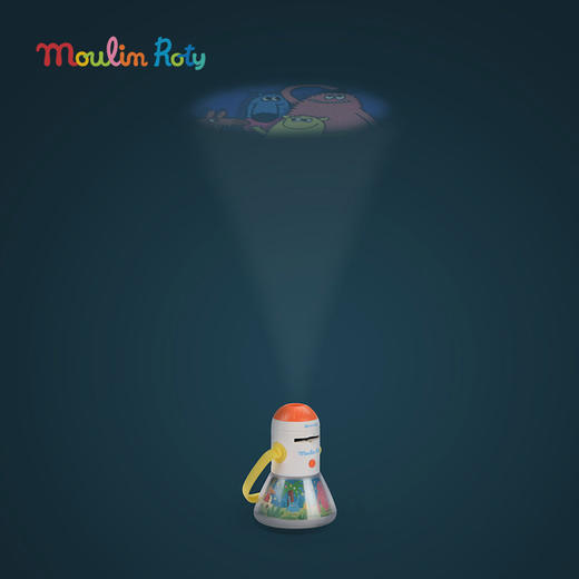 Moulin Roty 多功能故事投影小提灯 米努奇卡斯系列主题 安睡氛围灯 礼盒装 含4枚幻灯片 -681361 商品图7