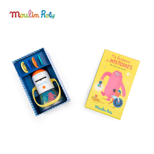 Moulin Roty 多功能故事投影小提灯 米努奇卡斯系列主题 安睡氛围灯 礼盒装 含4枚幻灯片 -681361 商品图9