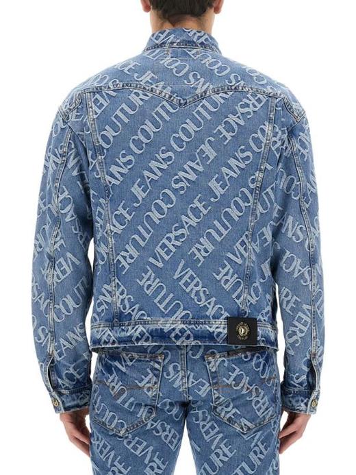 【超惠秒】Versace 范思哲 男士针绣字母logo弹棉牛仔休闲外套 11798 商品图10