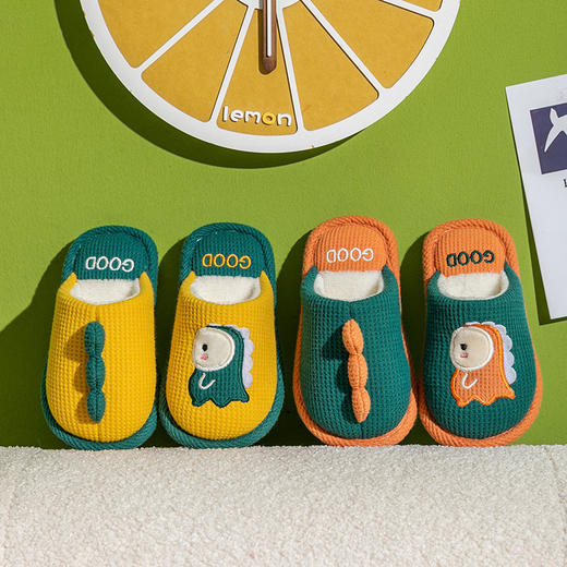 【19款！儿童可爱包头棉拖】防滑保暖亲子男童宝宝棉拖鞋冬季女童家居室内 商品图1