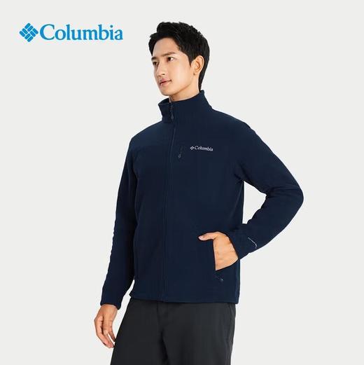 哥伦比亚男式净色立领抓绒外套PM4518 商品图2