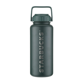 星巴克经典绿色款不锈钢运动壶960mL