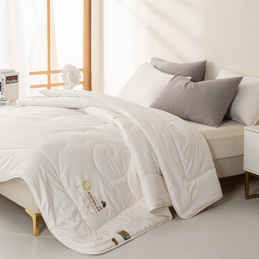 自然醒A类澳洲进口羊毛被高端母婴级100纯羊毛保暖冬被被芯加厚澳毛被子LFS 商品图5