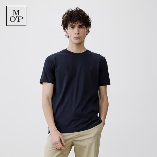 Marc O'Polo/MOP 夏季新款圆领水柔棉透气吸汗纯色短袖T恤男 商品图1