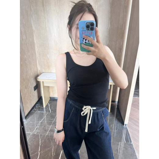 25特价🍂2409216   真丝 棉 天丝 U领背心 商品图2