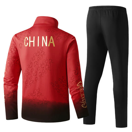 秋冬新款渐变色乒乓球服黄晨同款外套男女运动服套装国家队速干透气套装 商品图2