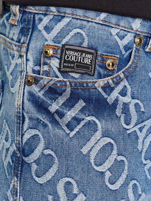 【超惠秒】Versace 范思哲 男士针绣字母logo弹棉牛仔休闲长裤 11780 商品图4