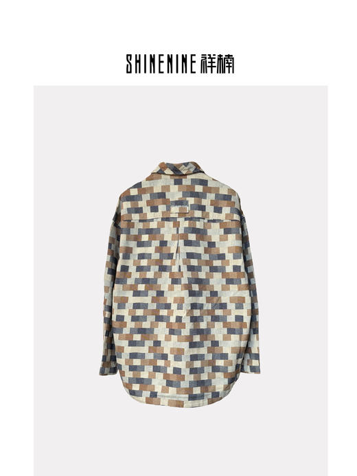 T439725355拼色格纹衬衫外套 商品图1