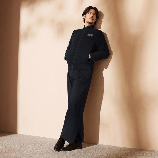 【中华立领】柒牌立领夹克男秋冬新款时尚字母毛巾绣休闲针织外套	127K71340 商品图3