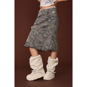 GOODBAI GOODEES迷彩鱼尾半裙