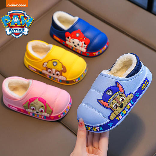 【汪汪队儿童棉拖鞋】男童包跟冬季男孩室内防水拖鞋保暖家居宝宝棉鞋 商品图3
