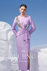 4202071 淡紫静怡 高级颗粒乱麻连衣裙 雾境 商品缩略图4