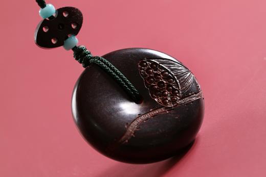 GJXJ0131°安然无恙/紫檀平安扣挂件 商品图2