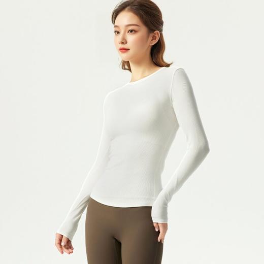 哈瓦塔秋冬（圆领）瑜伽高弹运动长袖衫     H340150 商品图7