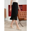 司歌拼接网纱鱼尾半身裙职业修身C901084X 商品缩略图3