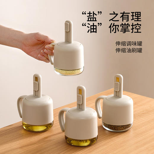 FaSoLa调料罐勺盖一体调料盒厨房调料分装瓶味精密封盐罐调味罐 商品图0