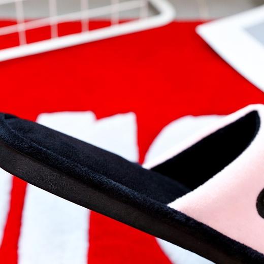 【时尚简约韩版情侣棉拖鞋】秋冬款日sup字母女家居家室内防滑地板拖鞋男 商品图3